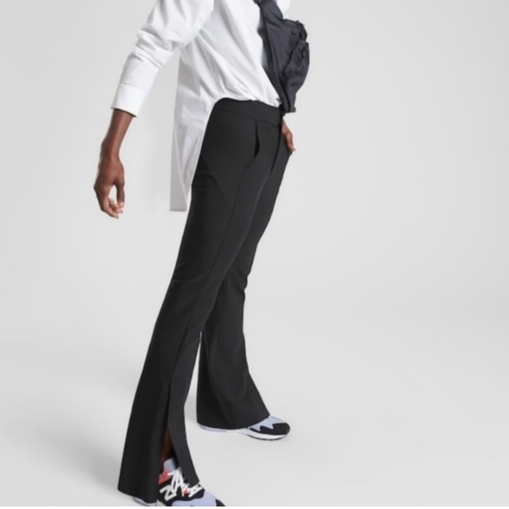 Athleta Stellar Flare Trousers in Black
